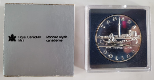 1984 canada silver - silver, dollar
