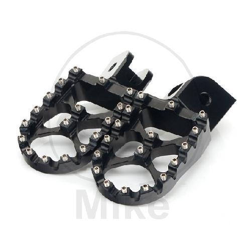 Footpegs set black - , motocross
