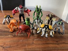 COLLECTION OF ORIGINAL BANDAI BEN 10 ULTIMATE ALIEN ACTION FIGURES  4”-6” LOT 1