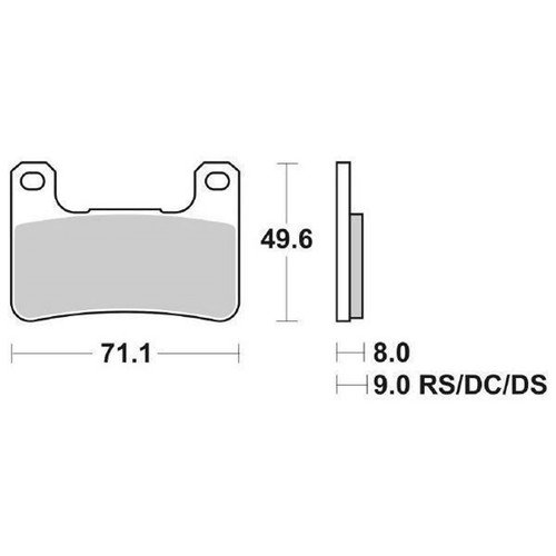 Pair brake pads - of, 806