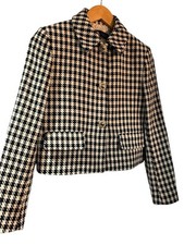 Zara Tweed Blazer Jacket Black