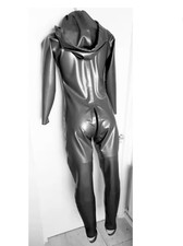 Latex Rubber Gummi Catsuit Full Body Tight Fitting Bodysuit Fancy Dress