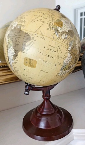 World globe metal frame - a,