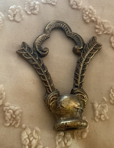 Large gilt brass bronze lamp - brass,