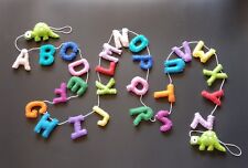 Children's room/ Preschool handcrafted colorful alphabet letters felt hangings