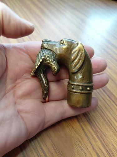 Vintage brass gundog walking - vintage,
