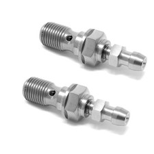 Titanium Brake Banjo Bolt & Bleed Nipple M10 x 1.0 Gr5 Ti  BREMBO Ducati Aprilia