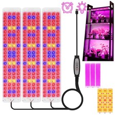 Full Spectrum LED Grow Lights 5V USB for Cabinet Indoor Plants w/ Timer Dimmable