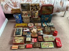 VINTAGE TIN COLLECTION JOB LOT X 37 ROYAL SWEETS BISCUITS TV FILM THEATRE PROPS