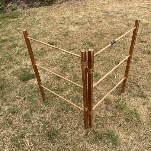 Vintage wooden clothes horse - vintage,