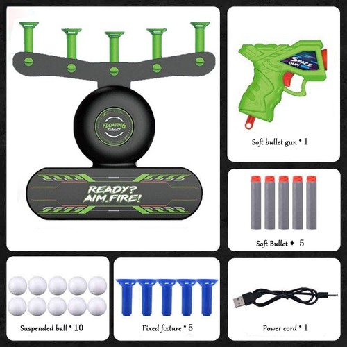 Green floating flyball targets - green,