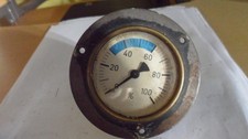 VINTAGE CLASSIC BRASS  MYSTERY PRESSURE GAUGE BOAT / TRACKTER / STEAM ETC