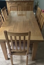 French Oak Dining Table with