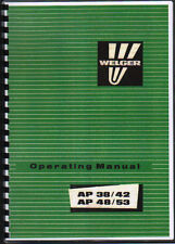 Welger AP 38/42 & AP 48/53 Baler Operator Instruction Manual Book