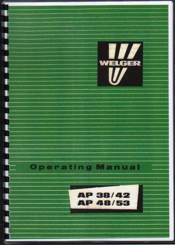 Welger ap 48 53 - 38/42, &