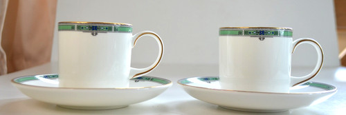 Pair wedgewood jade bone - wedgewood,