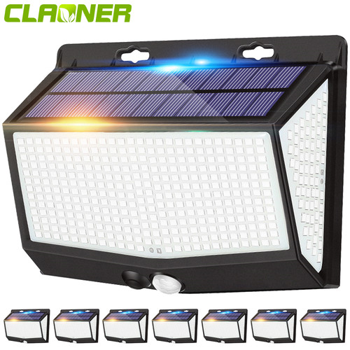 468 led solar power pir - power,
