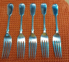 Set of 5 Vintage Empire Silver