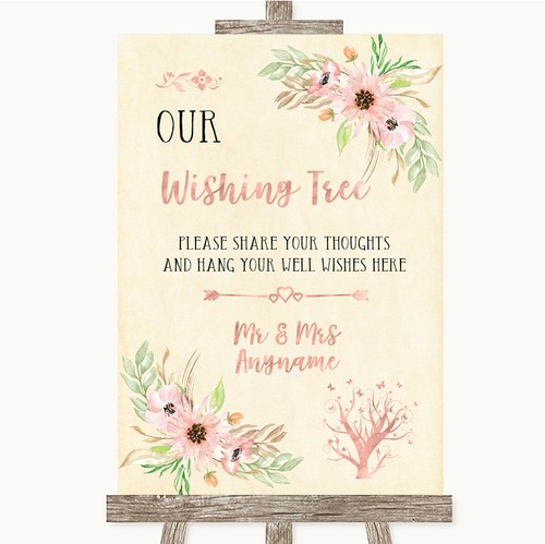 Blush peach floral wishing - peach,
