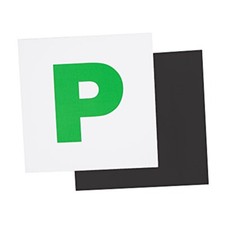 2 New Driver P Plate Magnetic