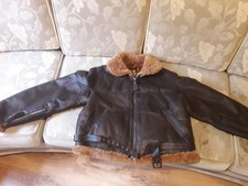 Sheepskin flying bomber jacket