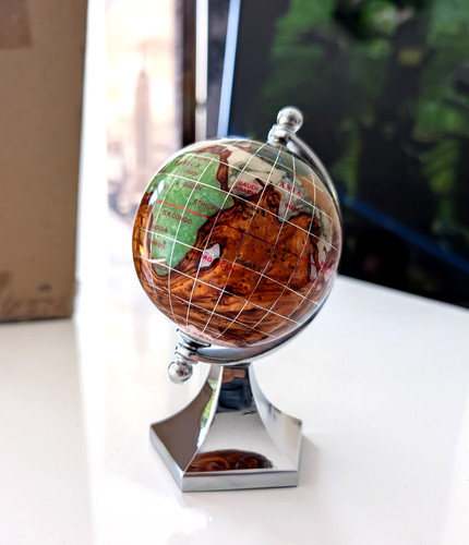 Gorgeous gemstone globe - gemstone,