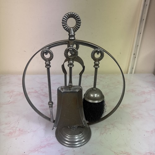 Vintage chrome fire companion - chrome,