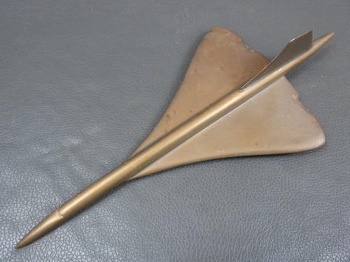 Vintage brass concorde model - vintage,