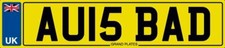 NUMBER PLATE AU INITIALS AU15 BAD PRIVATE REGISTRATION AU IS BAD AUD AUDI AUDREY