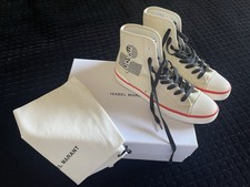 Brand New 290$ ISABEL MARANT Benkeen High-Top Logo Sneakers Size 40 USA 9.5