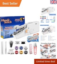 Compact White Sewing Machine - Handy for Travel & Small Repairs, Easy to Use