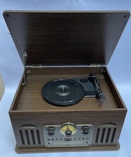 Akura Retro Music Centre, FM/AM Radio, CD, Tape, Record player. Model APTK1103