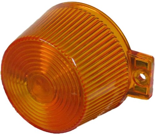 Indicator lens front amber - lens,
