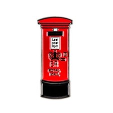 Red Post Box Enamel Lapel Pin