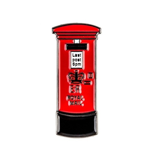Red post box - box, lapel
