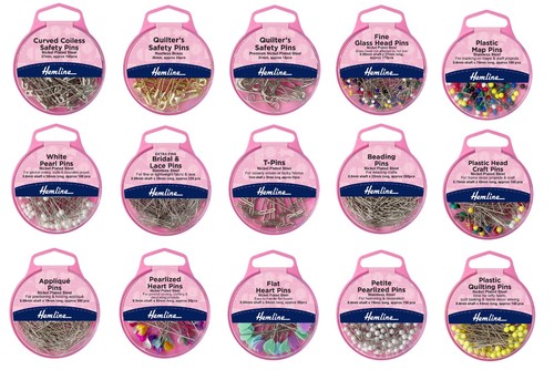 Hemline safety pins curved - pins,