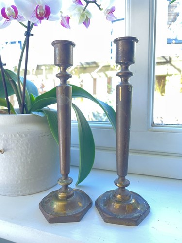 Pair vintage brass - pair,