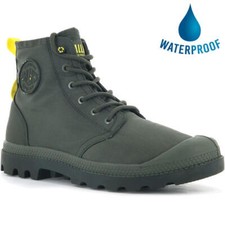 Palladium Pampa Hi Mens Waterproof Vegan Combat Ankle Boots Green Size UK 8-11