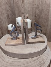 Rustic musical Notes Bookends