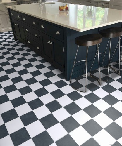 Checkerboard sheet vinyl - checkerboard,