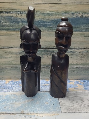 Vintage wooden african carved - vintage,