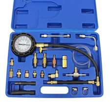 US PRO Fuel Pump Pressure Tester Scrahder Fuel Injection Test Gauge Tool