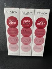 3 Pack Revlon Professional Nutri Color Creme 500 Purple Red 100ml  3 in 1 R10