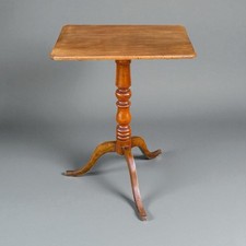 Antique Victorian Fruitwood Tilt Top Table Original Finish Side Occasional