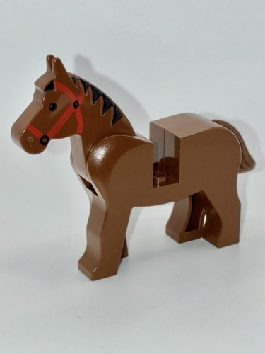 Lego brown horse animal figure - horse,
