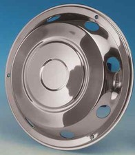 2 x 22.5" Leyland DAF Front wheel trims hub caps covers stainless steel