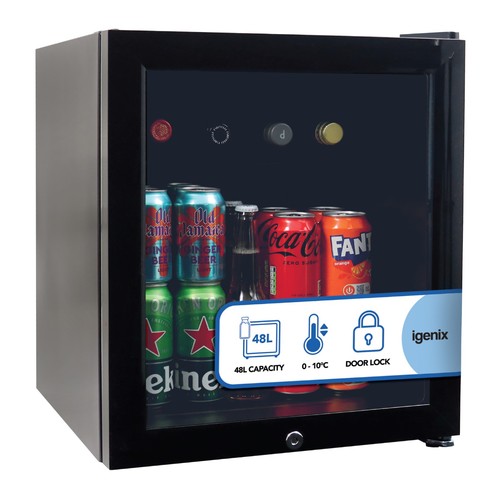 Igenix table top - glass, door