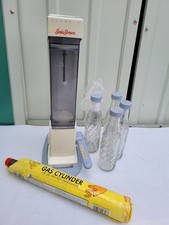 Soda Stream Vintage Retro 1970/80’s With 2 Gas Cylinders & 4 Bottles Working 