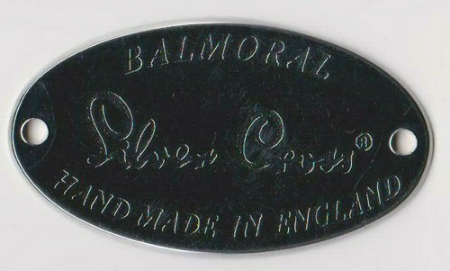 Silver cross pram body badge - pram,
