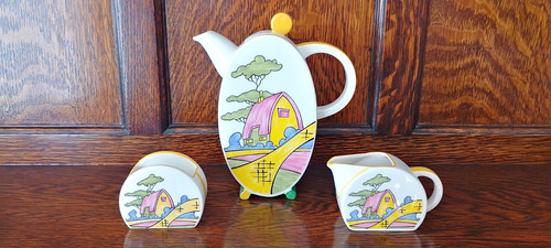 Clarice cliff bizarre cottage - cliff,